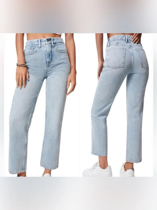 Good American Boyfriend Straight Jeans, Size 28 - Image 11
