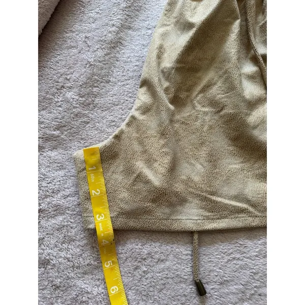 Maurices Shorts Women's Beige Faux Suede Lace Up Stretch Drawstring Size‎ XL NWT - Image 9