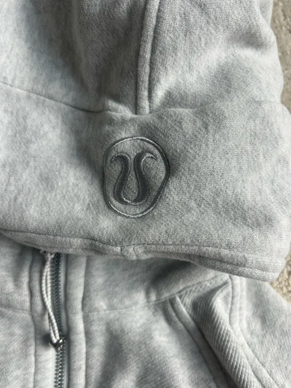 Lululemon Scuba Grey Zip-Up Hoodie - Image 4