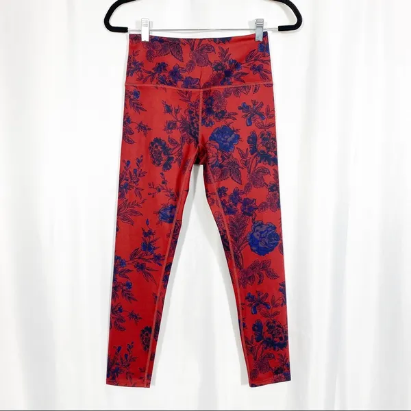 Free People Movement High Rise 7/8 Lose Control Ashford Leggings: Floral Combo - Image 4