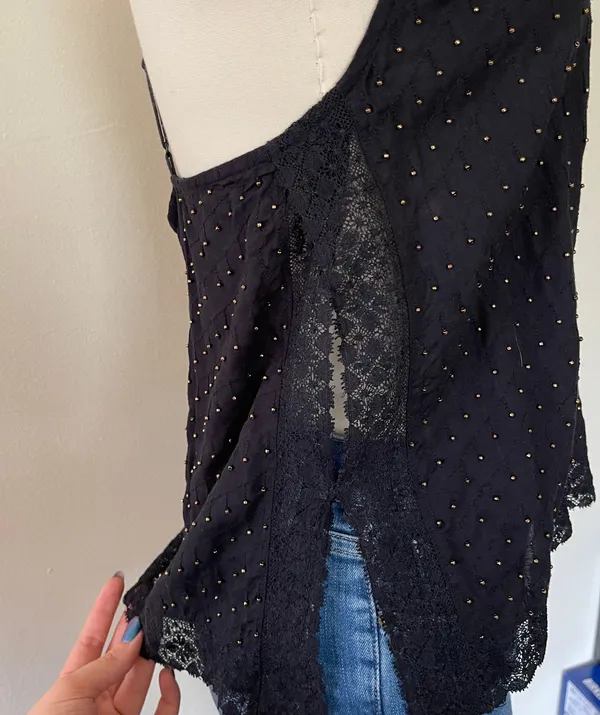 Free People NWOT  Beaded Tank - Image 3