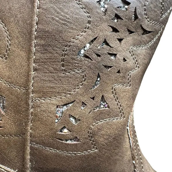 Roper‎ Western Boots Womens Alisa Glitter Brown Size 9 New - Image 6