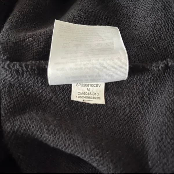 NIKE Navy Blue Hoodie High Low Boxy Cropped Fit Side Slits Womens Size Small - Image 8