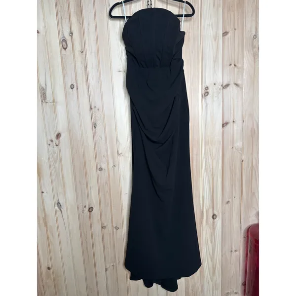NWT Lulus Laney Black Strapless Corset Maxi Dress Bridesmaid Gala Banquet Sz XL - Image 2