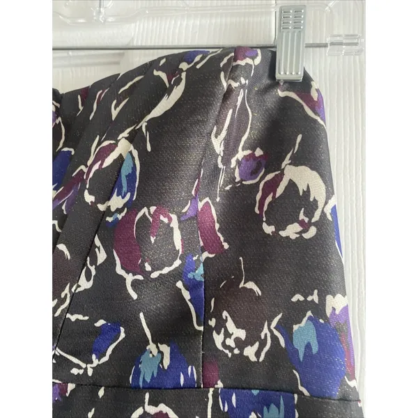 American Eagle Womens 10 Floral Strapless Mini Party Cocktail Dress Floral Event - Image 3