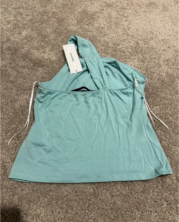 Urban Outfitters Aquamarine Asymmetrical Top - Image 2