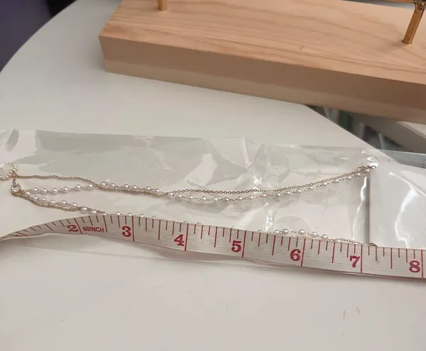 Love Pendant Double Collar Chain Necklace - Image 4