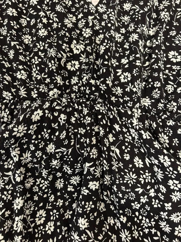Altar'd State Black Floral Romper - Image 4