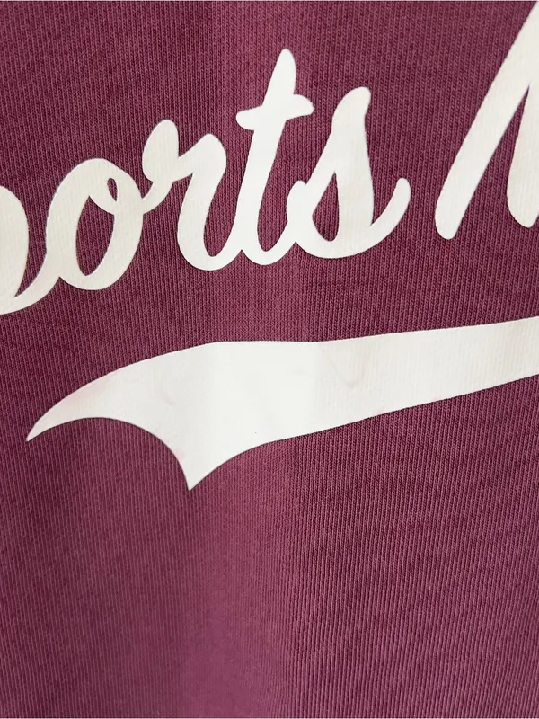 Favorite Daughter Sports Mom Sweatshirt in Burgundy / Gardenia - Image 5