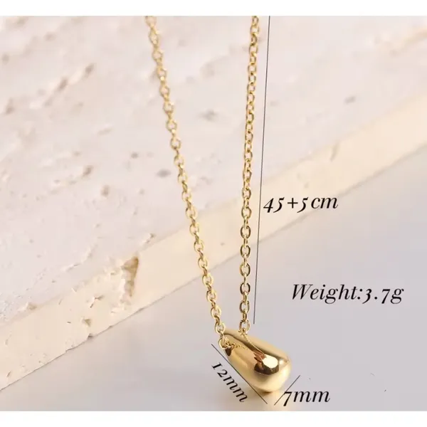Teardrop Pendant Necklace,‎ Gold Plated Sterling Silver Jewelry, 16-18” - Image 8