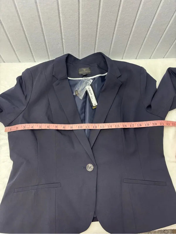 Worthington Women's‎ Navy Single-Button Blazer Size XL NEW - Image 8