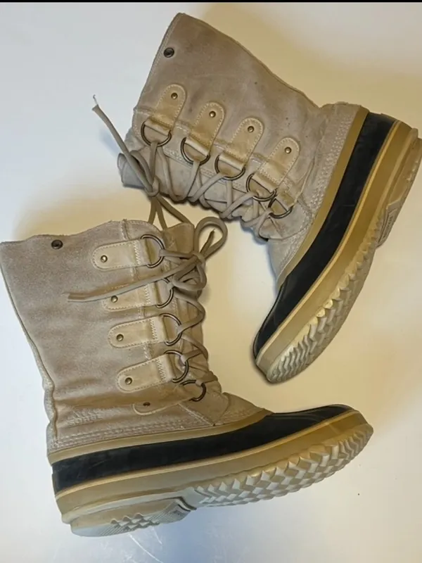 Sorel Joan Of Arctic Two-Tone Waterproof Winter Boots - Gray, Black, Tan - Image 9