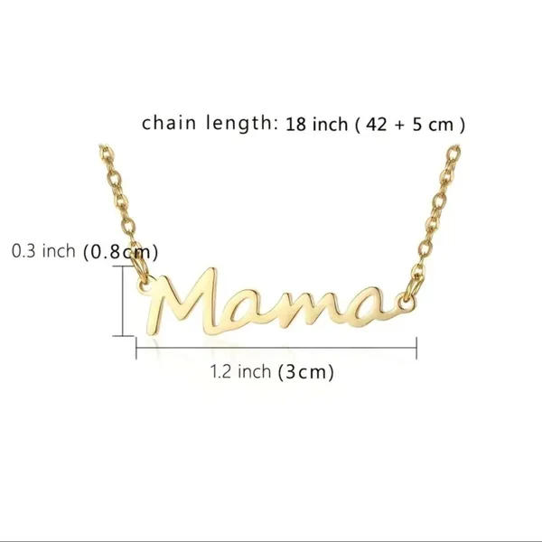 Rose gold toned Mama Necklace - Image 3