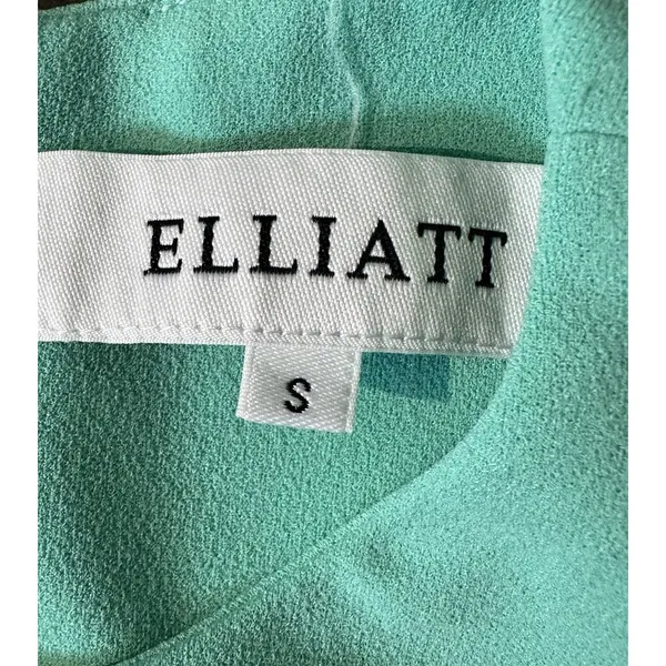ELLIATT Small Mint Green Ruched Sleeveless Sheath Dress - Image 13