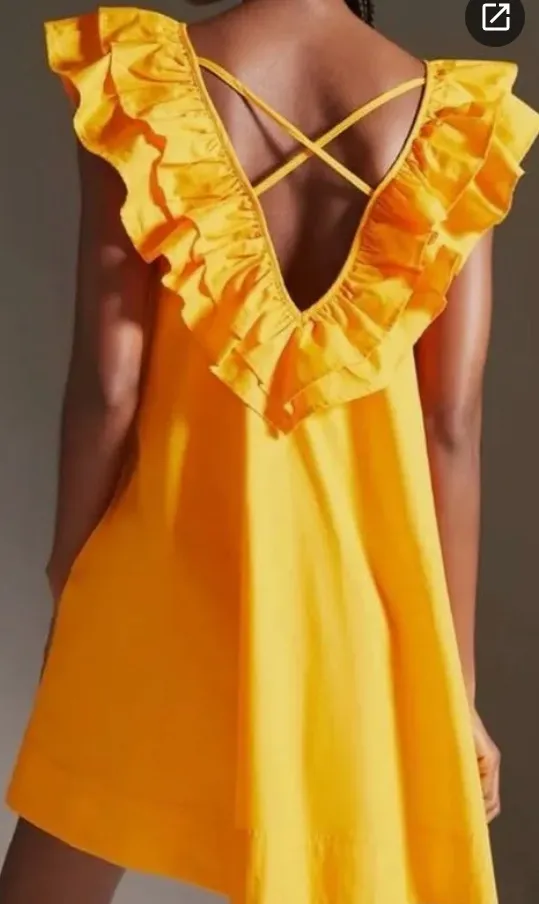 Maeve Anthropologie Ruffle Tunic Mini dress - Image 2