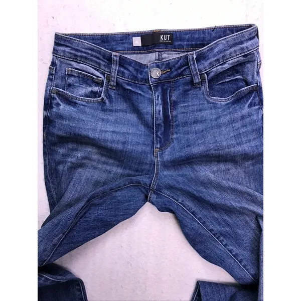 Kut from the Kloth Straight Leg Jeans Womens 4L Blue Denim Long Tall‎ Casual - Image 7