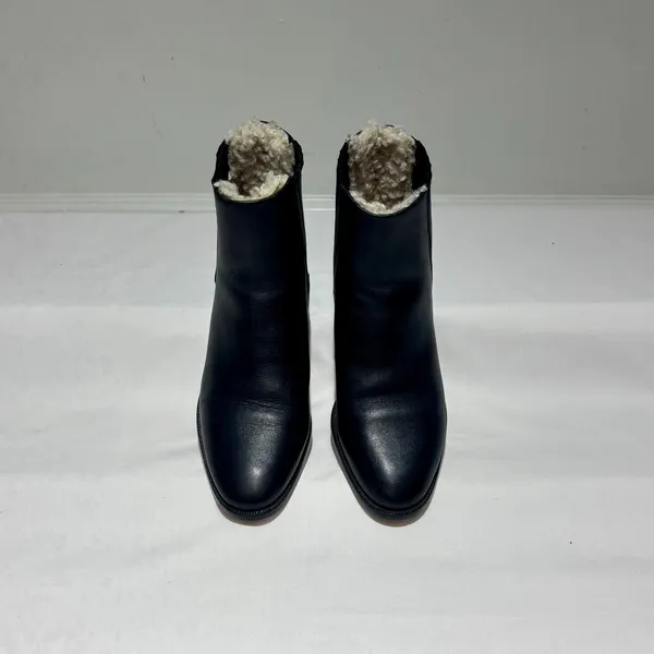 J.Crew Black Lined Ankle Boots  Size 6 - Image 2