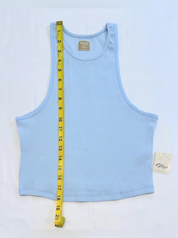 NWT Free People Free-est Milani Tank – Blue Snowflake – XS - Image 9