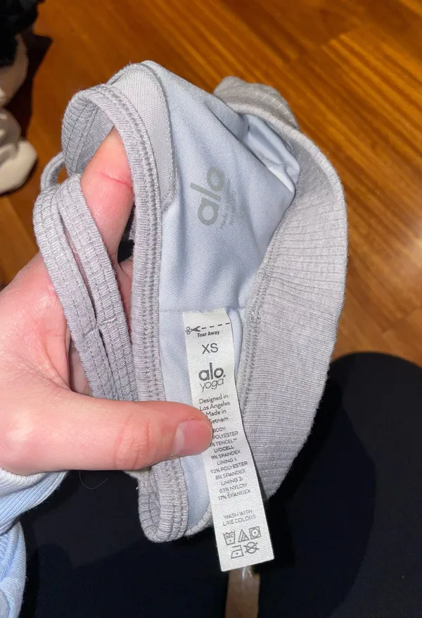 Alo Ribbed Blissful Bra xs - Image 4