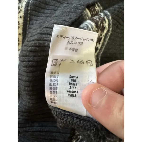 Eddie Bauer Women‎ Size XXL Button Wool Blend Knit Cardigan Sweater Fair Isle - Image 14