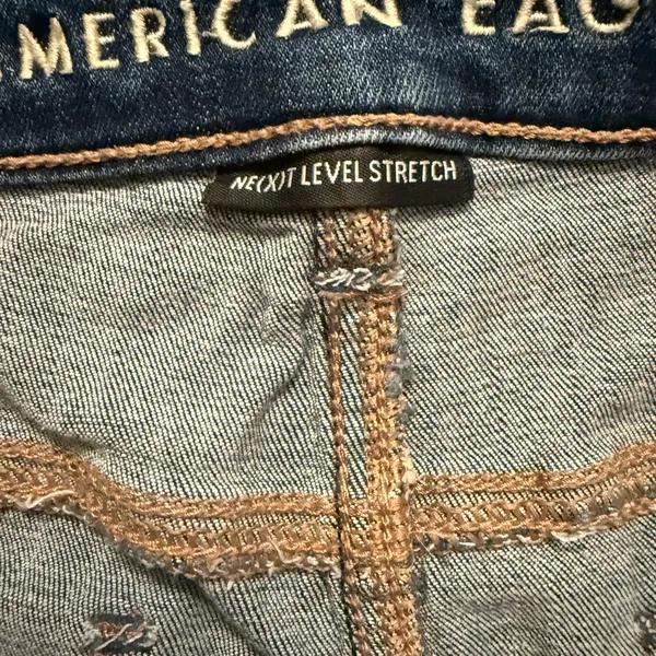 American Eagle Outfitters Dark Blue Skinny Jeggins - Image 3