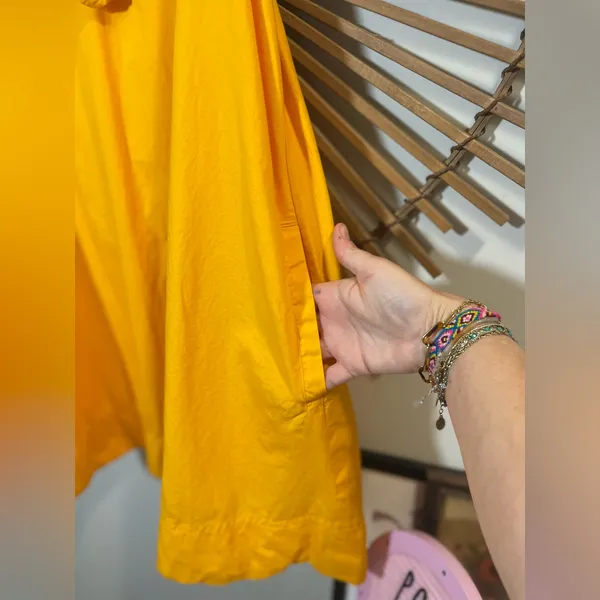 Maeve Ruffle Tunica Mini Dress V-Neck A-Line Spring Mango Vacay Resort 🌴💛 - Image 6