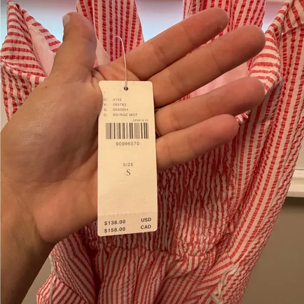 Nwt Anthropologie Maeve Seersucker Halter Romper - Image 5