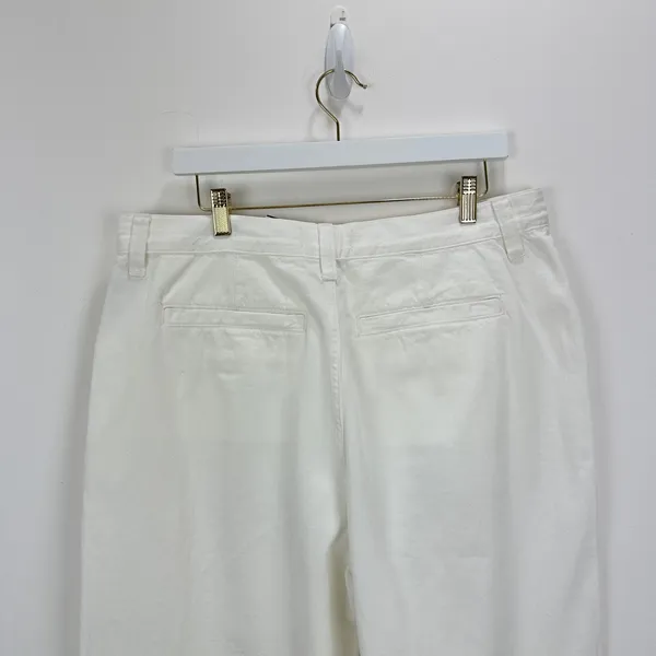 Madewell The Harlow Wide Leg Jean Airy Denim Baggy White High Waist US 31 NWT - Image 13