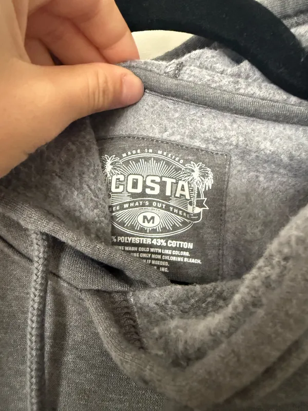 Costa Del Mar Gray Hoodie - Image 3