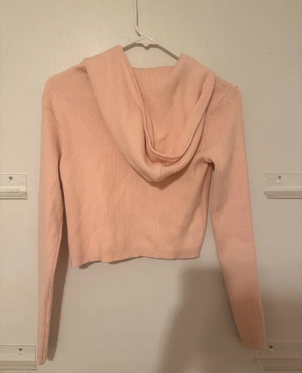 Light Pink Brandy Melville Arden Hoodie - Image 2