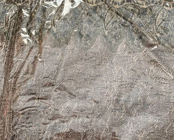 NEW Pashmina Scarf Wrap Tassles Tan Black 55% Pashmina 45% Silk SEALED - Image 6