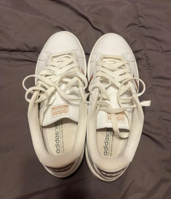 Adidas Rose Gold Sneakers - Image 4