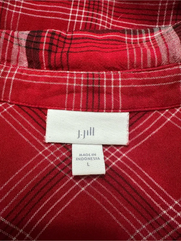 J. Jill Red Plaid Button - Image 5