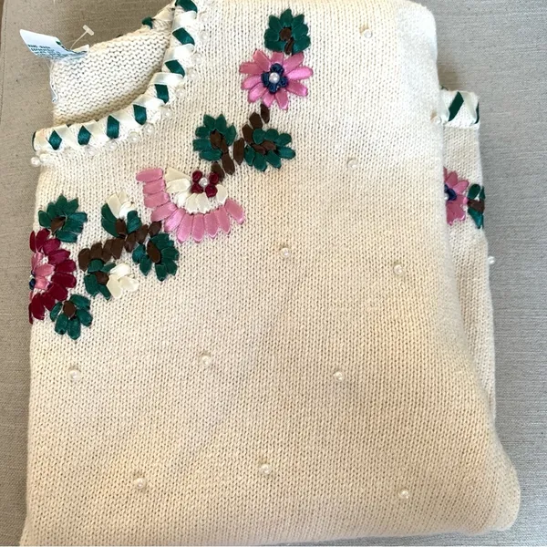 Vintage Collectible Shenanigans Knit Sweater With Ribbon Accents Size Medium - Image 11