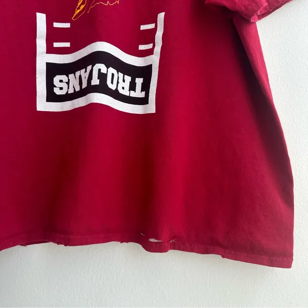 USC Trojans Off The Shoulder Tee Red Size XXL - Image 7