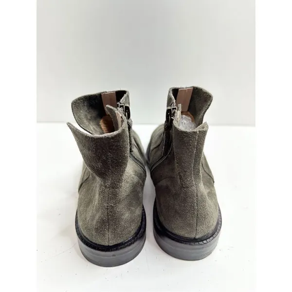 Kelsi Dagger Boots Women Size 5 Olive‎ Suede Latch Ruched Ankle Booties NEW - Image 7