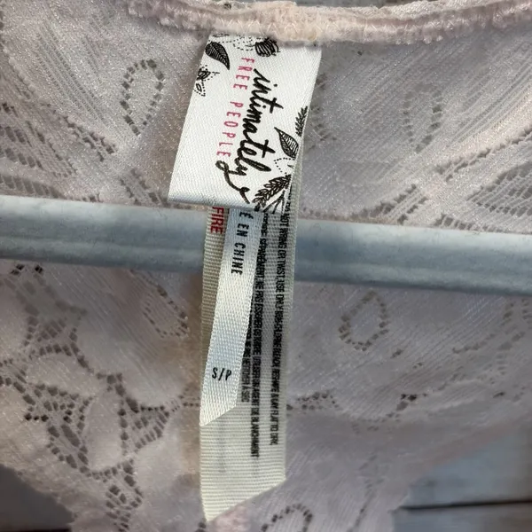 Free People Intimately Womens S Bralette Lace Bra Pink Racerback Lingerie Cami - Image 4