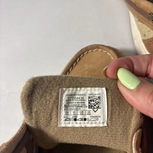 Sperry Women Top-Sider BLUEFISH SPARKLE (Linen Gold) Boat Shoes STS84436‎ Sz 8.5 - Image 4
