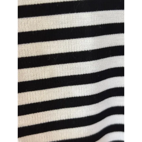 Banana Republic Womens Black White Striped Pencil Skirt Size 12 Stretch Knit - Image 2