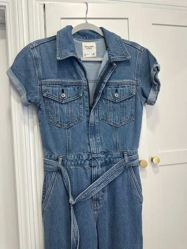 Abercrombie Relaxed 90s Denim Jumpsuit - Image 6