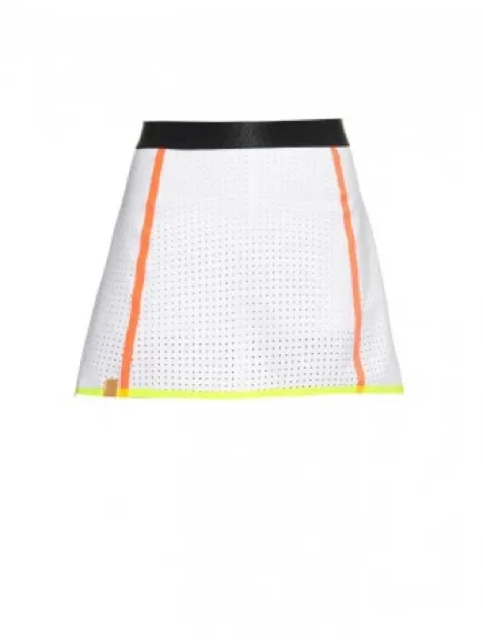 Monreal London XS Perforated Tennis Skort Neon Trim Built In Shorts - Image 2
