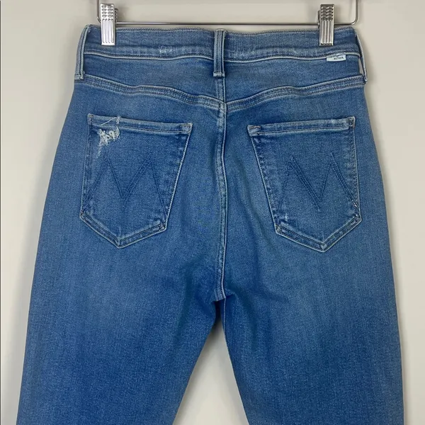 MOTHER The Tripper Ankle Fray Straight Leg Distressed Button Fly‎ Sz 27 - Image 7