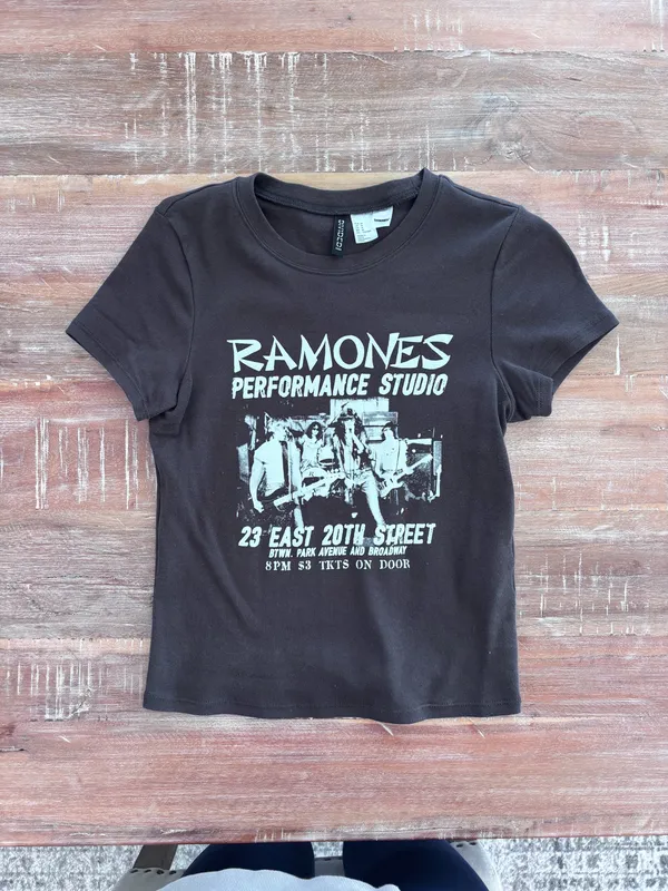 The Ramones Punk Rock Crop Tee - Image 2