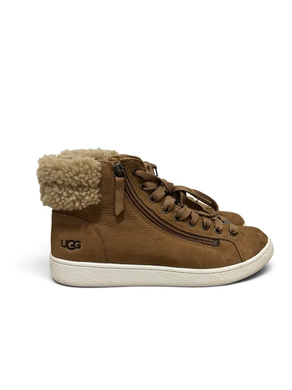 UGG Women's Chestnut Lace-Up Shearling Collar Sneaker Boot Size 8W - Image 2