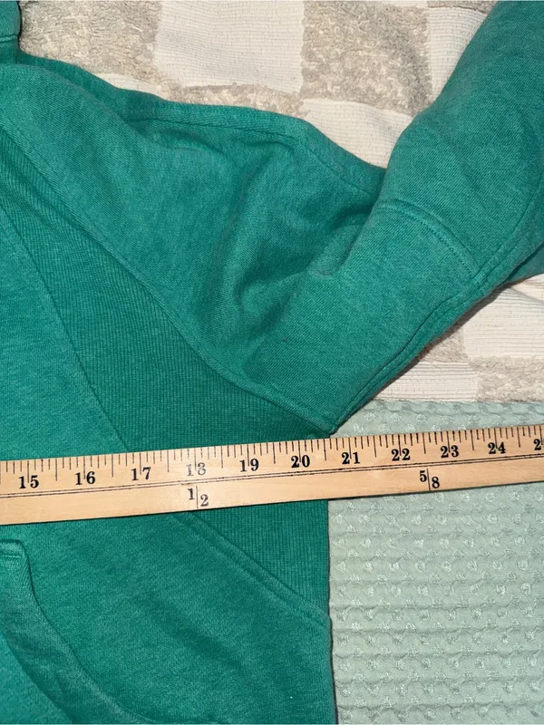 Lululemon Scuba Oversized Half-Zip Hoodie Heathered Maldives Green XS/S - Image 2