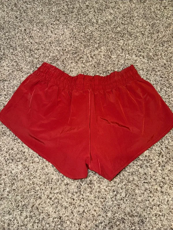 aerie Red Elastic-Waist Athletic Shorts - Image 2
