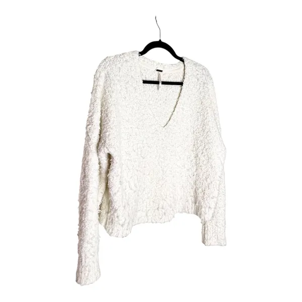 NWOT Free People  Popcorn Cream Pullover Sweater Top Small  - Image 5