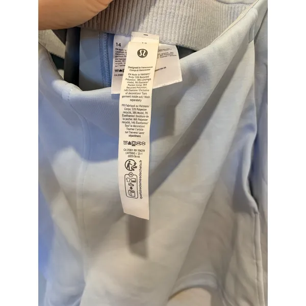 Lululemon Softstreme Kick-Flare Mid-Rise Short 4" Starch Blue Size 14 - Image 7