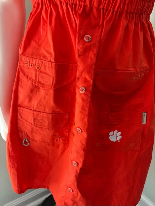 Columbia Brand Bonehead Clemson Orange Embroidered Dress size Large NEW - Image 4