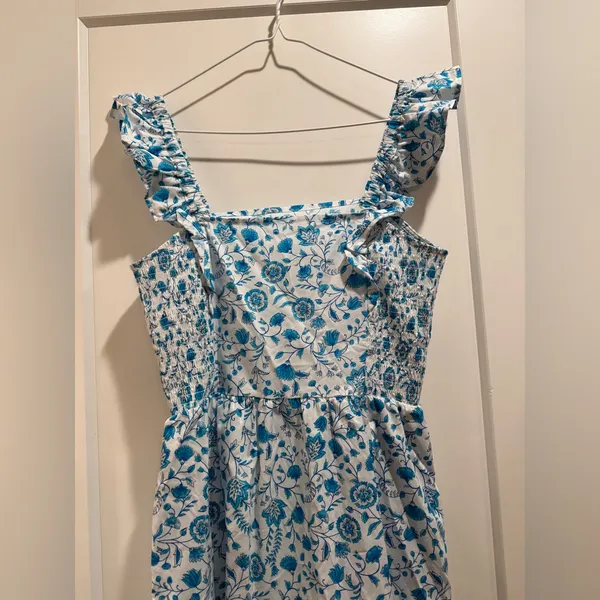 Draper James Square Neck Ruffle Strap Midi Dress‎ Size M - Image 8